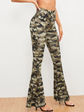 Flare Leg Camo Pants