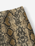 Snake Print Bandeau & Slim Fitted Skirt Set