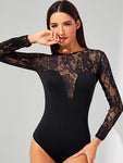 Floral Lace Teddy Bodysuit