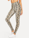 Snake Skin Print Leggings