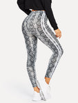 Snake Skin Print Leggings