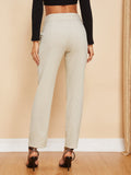 Slant Pocket Wide Waist Pants