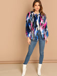 Colorful Faux Fur Coat