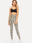 Snake Skin Print Leggings