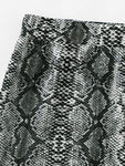 Snake Print Bandeau & Slim Fitted Skirt Set