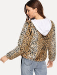 Leopard Open Front Outerwear