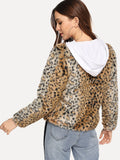 Leopard Open Front Outerwear