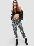 Camo Print Pocket Jeans