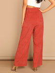 Tie Waist Wide Leg Pants