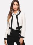 Bow Front Bolero Blazer