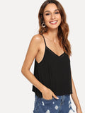 Crisscross Cut Out Detail Cami Top